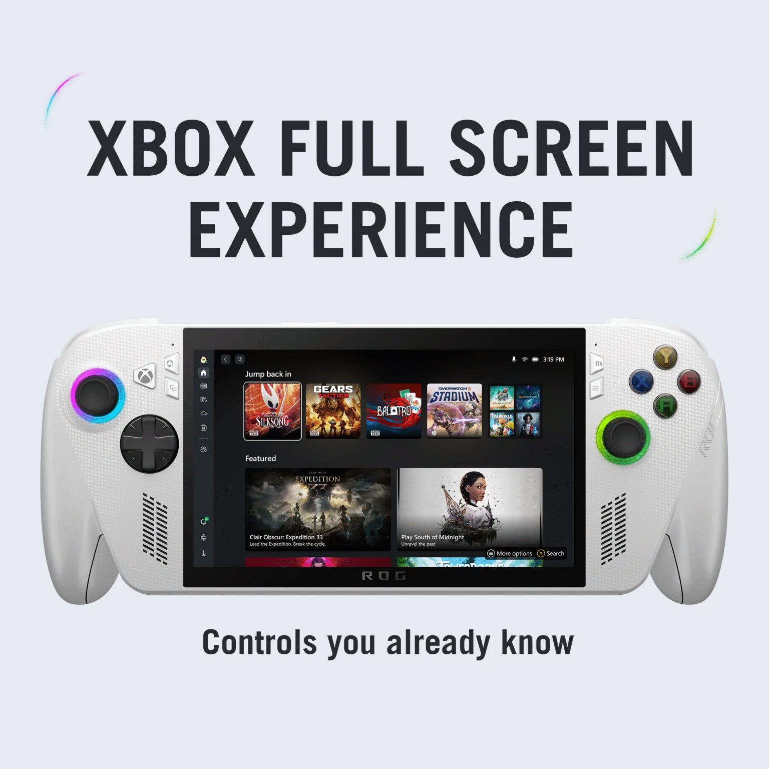 ROG Xbox Ally Gaming Handheld PC RC73YA-NH010W - Gaming Icons