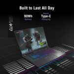 ASUS ROG Strix G16 G614PR-RV032WS -  AMD Ryzen 9 8940HX / 16GB DDR5 / 1TB SSD / RTX 5070TI-12GB / 16” FHD+(1920 x 1200)-165Hz / Windows 11 Home / Ms-Office Home 2024 / 2.2 Kgs / 1-Year Global Warranty - Image 7