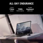 ROG Flow Z13 GZ302EA-RU520WS - AMD Ryzen AI MAX+ 395 / 32GB LPDDR5X / 1TB / AMD Radeon 8060S Graphics / 13.4" 2.5K Touch WQXGA ROG Nebula 180Hz / Windows 11 Home / Ms-Office Home 2024 / 1.20 Kgs / 1-Year Global Warranty - Image 7