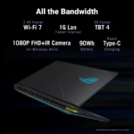 ROG Strix G16 G615LM-TS268WS - Intel Core Ultra 7 255HX / 16GB DDR5 / 1TB / RTX 5060 - 8GB / 16" 2.5K WQXGA ROG Nebula 300Hz / Windows 11 Home / Ms-Office Home 2024 / 2.65 Kgs / 1-Year Global Warranty - Image 8