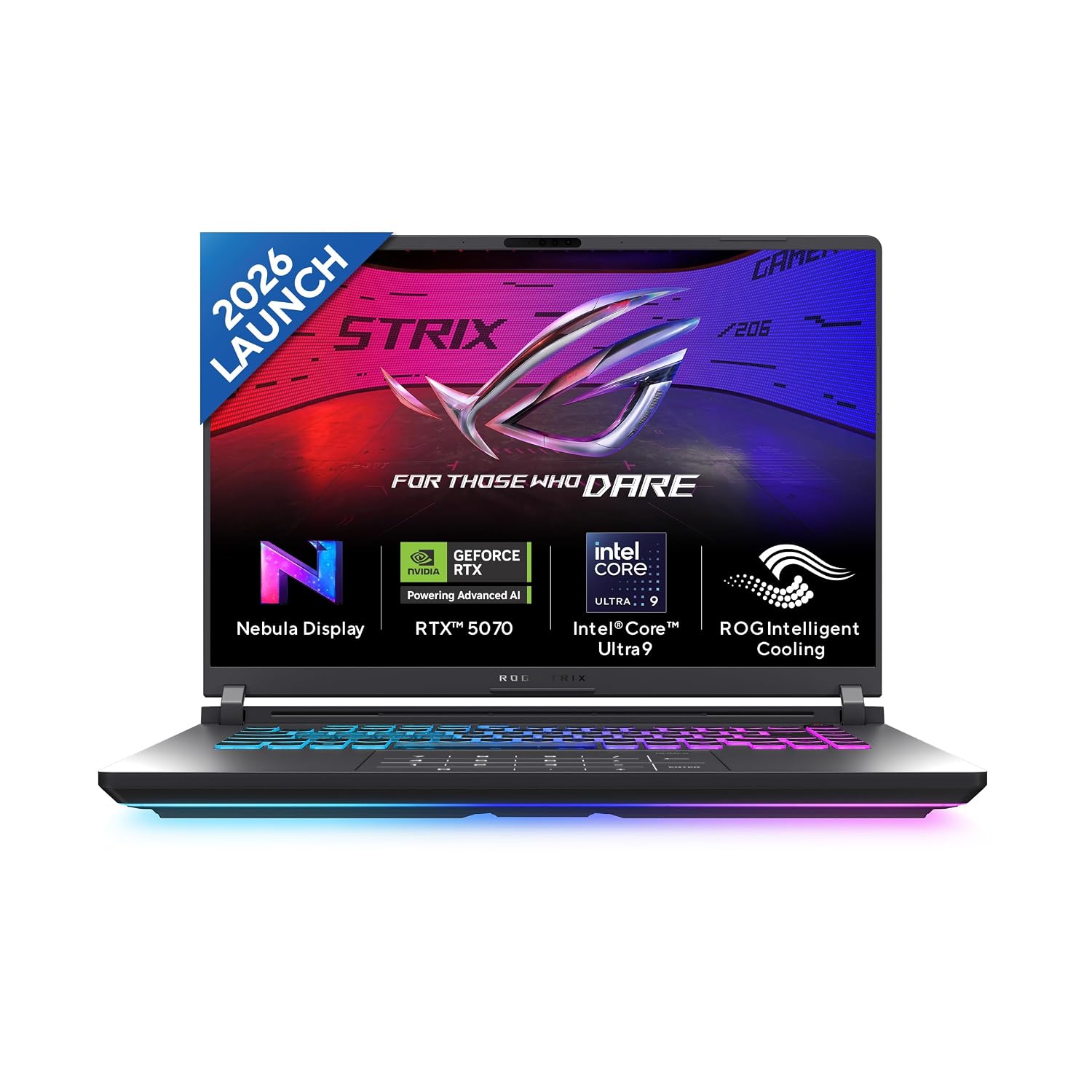 G615LP-TS210WS ASUS ROG Strix G16 G615LP-TS210WS - Intel Core Ultra 9 290HX Plus / 32GB DDR5 / 1TB / RTX 5070 - 8GB / 16" 2.5K WQXGA ROG Nebula 300Hz / Windows 11 Home / Ms-Office Home 2024 / 2.65 Kgs / 1-Year Global Warranty. - Image 1