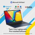 ASUS Vivobook 15 X1504VAP-IN012WS - Intel Core 5 120U / 8GB DDR5 / 512GB  / Intel® Graphics / 15.6" FHD 60Hz / Windows 11 Home / Ms-Office Home 2024 / 1.7 Kgs / 1-Year Global Warranty - Image 9