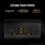 ASUS TUF Gaming F16 FX608JPR-QT073WS - Intel Core i7 14650HX  / 16GB DDR5 / 1TB  / RTX 5070 - 8GB / 16" 2.5K WQXGA 165Hz / Windows 11 Home / Ms-Office Home 2024 / 2.20 Kgs / 1-Year Global Warranty - Image 7