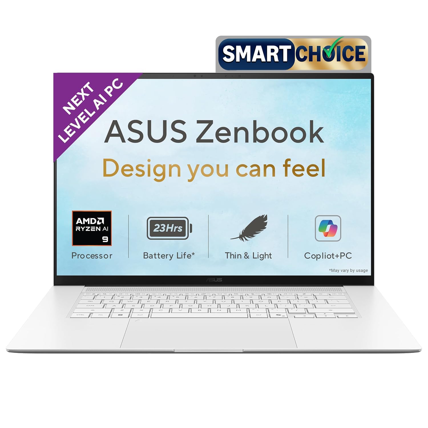 S16 UM5606GA-SR249WS ASUS Zenbook S16 UM5606GA-SR249WS- AMD Ryzen AI 9 465 / 32GB / 1TB / AMD Radeon Graphics / 16” 3K OLED Touch Screen 120Hz / Windows 11 Home / Ms-Office Home 2024 / 1.5 Kg / 1-Year Global Warranty. - Image 1