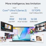 ASUS Vivobook S16 S3607CA-RP065WS - Intel Core Ultra 5 255H / 16GB / 512GB / Intel Graphics / 16" WUXGA 144Hz / Windows 11 Home / Ms-Office Home 2024 / 1.70 Kgs / 1-Year Global Warranty - Image 2