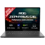 ROG Zephyrus G16 GU606AR-TB112WS - Intel Core Ultra 9 386H / 32GB LPDDR5X / 1TB / RTX 5070Ti -12GB / 16" 2.5K OLED ROG Nebula 240Hz / Windows 11 Home / Ms-Office Home 2024 / 1.95 Kgs / 1-Year Global Warranty