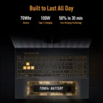 ASUS TUF Gaming F16 FX608JMI-TU251WS - Intel Core i7 14650HX  / 16GB DDR5 / 1TB  / RTX 5060 - 8GB / 16" FHD+ 144Hz / Windows 11 Home / Ms-Office Home 2024 / 2.20 Kgs / 1-Year Global Warranty - Image 9