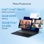 ASUS Vivobook 16 X1607AA-MB037WS - Intel Core Ultra 5 325 Series 3 / 16GB DDR5 / 512GB  / Intel® Graphics / 16" FHD+ 60Hz / Windows 11 Home / Ms-Office Home 2024 / 1.88 Kgs / 1-Year Global Warranty - Image 4