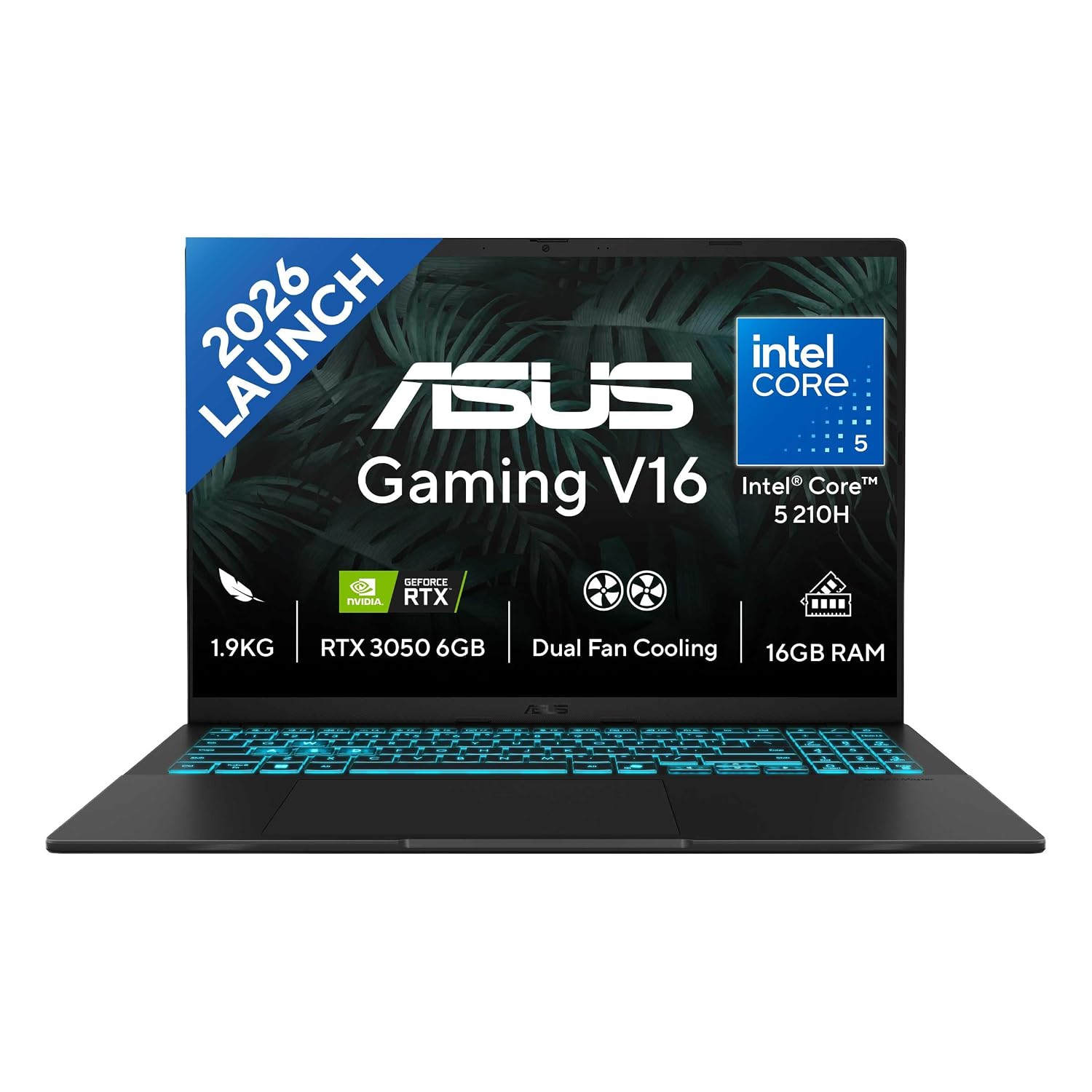 v16 ASUS Gaming V16 V3607VJ-TK288W - Intel Core 5 210H / 8GB / 512GB / RTX 3050 6GB / 16" FHD+ 144Hz / Windows 11 Home / 1.95 Kgs / 1-Year Global Warranty. - Image 1