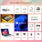 ACER Aspire 3 A325-42 UN.34QSI.00Z - Ryzen R3 5400U / 8GB DDR4 / 512GB / AMD Radeon Graphics / 15.6" FHD (1920 x 1080) / Windows 11 Home / Ms Office Home & Student / 1.79 Kgs / 1-Year Warranty - Image 2