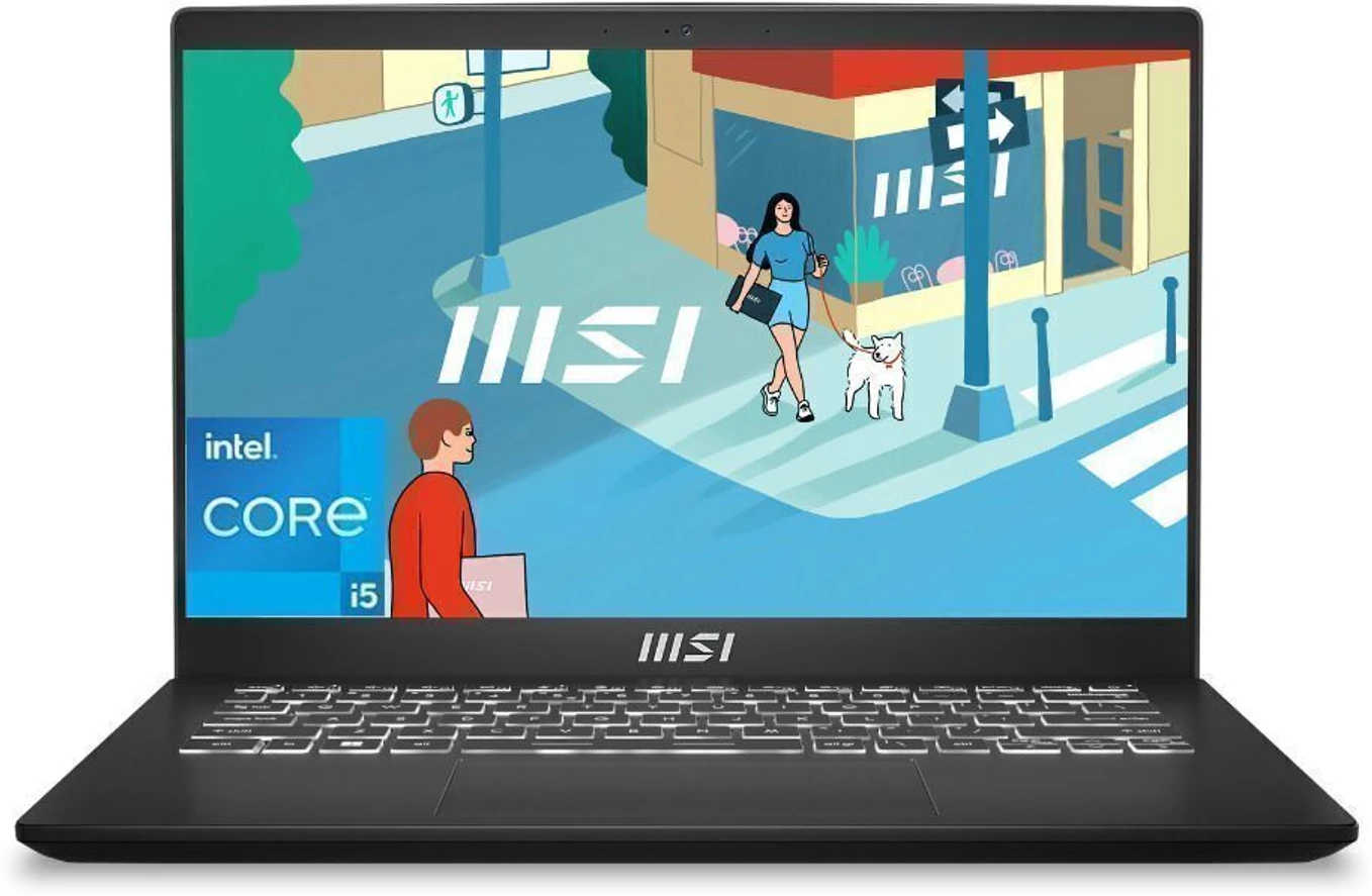 D13MG-408IN MSI Modern 14 H D13MG-408IN - Intel®Core i5-13420H / 8GB DDR4 / 512GB / Intel® UHD Graphics / 14" FHD+ (1920x1200), IPS-Level / Windows 11 Pro / 1.6 Kgs / 2-Years Warranty - Image 1
