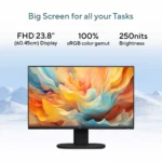ASUS AiO V440VAB-KWC3002WS -Intel Core 3 100U / 8GB DDR5 / 512GB / Intel® Graphics / 23.8" FHD (1920 x 1080) 100Hz / Wireless Keyboard & Mouse / Windows 11 Home / Ms Office Home / Black / 1-Year Warranty - Image 2