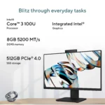 ASUS AiO V440VAB-KWC3002WS -Intel Core 3 100U / 8GB DDR5 / 512GB / Intel® Graphics / 23.8" FHD (1920 x 1080) 100Hz / Wireless Keyboard & Mouse / Windows 11 Home / Ms Office Home / Black / 1-Year Warranty - Image 5