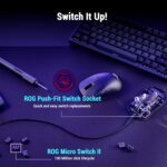 ASUS ROG Harpe Mini Core - Gaming Mouse - Wired USB / 12K DPI / Gear Link Web-Based Configuration / PC-Mac Support / 52gms / Black - Image 4