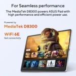 ASUS Pad T3201 T3201M5A-TL005DW - MediaTek® MT8792Z (D8300) / 8GB LPDDR5X / 256GB UFS3.1 / 12.2" Touch 2.8K OLED 144Hz / Android 16  / Pure White / 0.52 Kgs / 1-Year Warranty - Image 8