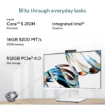 ASUS AiO V470VA-KWC5004WS -Intel Core 5 210H / 16GB DDR5 / 1TB / Intel® Graphics / 27" FHD (1920 x 1080) 100Hz / Wireless Keyboard Wireless Mouse / Windows 11 Home / Ms Office Home / White / 1-Year Warranty - Image 2